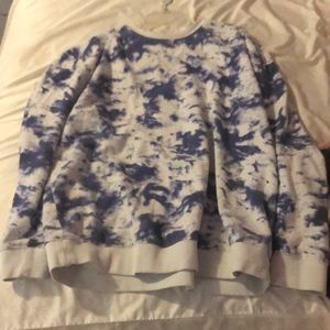 Blue tie dye long sleeve